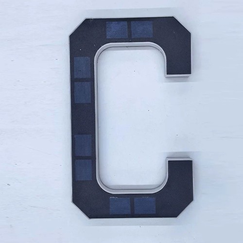Solar led house number - house,